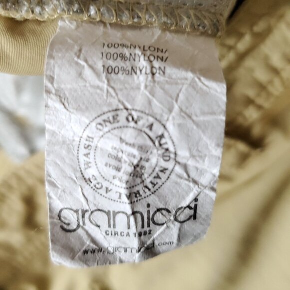 Womens Gramicci Pants 8 Tan Nylon Athletic Jogger Outdoor Hiking Cargo - Picture 5 of 6